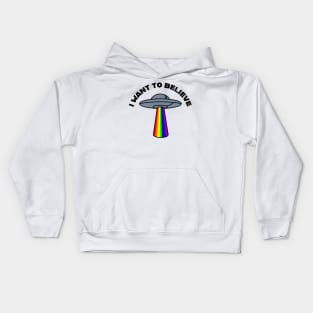 UFO Rainbow Kids Hoodie